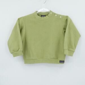 Patagonia Sweater Toddler 3T Green Capilene Fleece Fall Winter Made USA